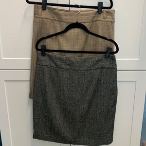 Bundle Two BR pencil skirts sz 12